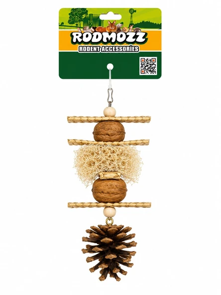 Rodmozz Premium Kozalaklı Cevizli Kemirgen Oyuncağı ürün görseli 1