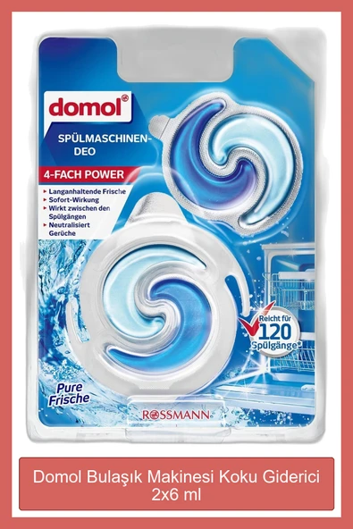 DOMOL DOMOL Bulaşık Makinesi Koku Giderici 2 X 6 Ml ürün görseli 1