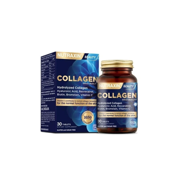 Beauty Collagen Gold Quality Hidrolize Kolajen Takviye Edici Gıda 30 Tablet ürün görseli 1
