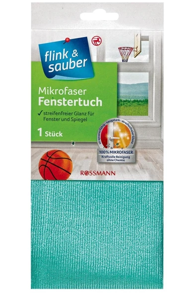 Flink Sauber Flink Sauber Mikrofiber Cam Bezi Tekl, 40x40 cm ürün görseli 1