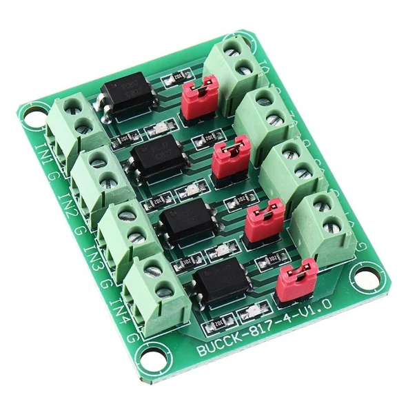 PC817 4 Kanal Optokuplör İzolasyon İçin Modül ürün görseli 1