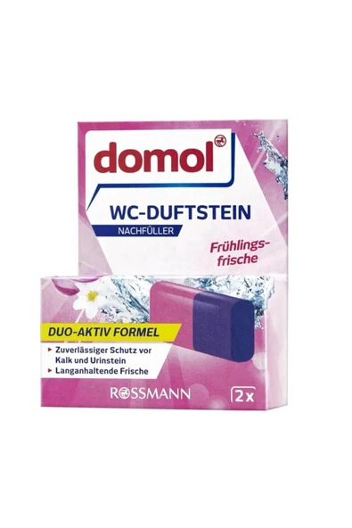 ROSSMANN ROSSMANN Domol Wc Tablet Klozet Blok Yedek Bahar Ferahlığı, 2x40 * G 80 G Domol Wc Bahar Kokusu ürün görseli 1
