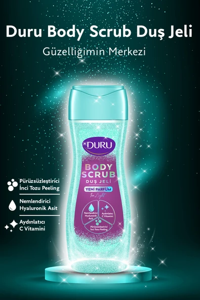 Duru Duru Body Scrub Ice Light Duş Jeli 2x450ml - Resim 5