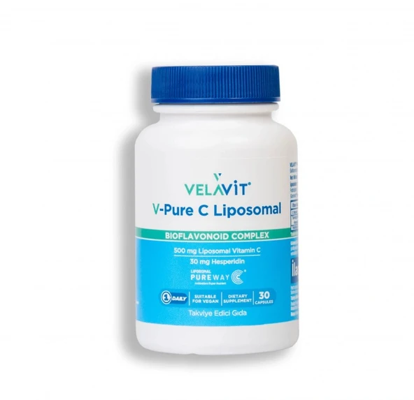 Velavit V-PURE C Liposomal Bioflavonoid Complex 30 Kapsül ürün görseli 1