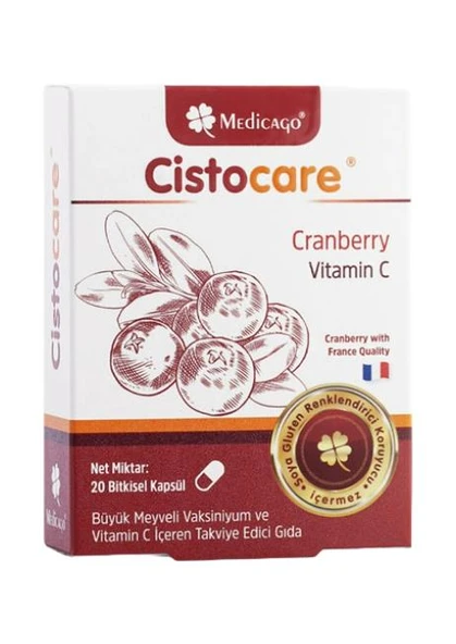 Medicago Cistocare Cranberry 20 Kapsül ürün görseli 1