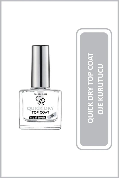 Golden Rose Golden Rose Quick Dry Top Coat - 60 Saniyede Hızlı Kurutucu ve Parlatıcı Oje Cilası ürün görseli 1