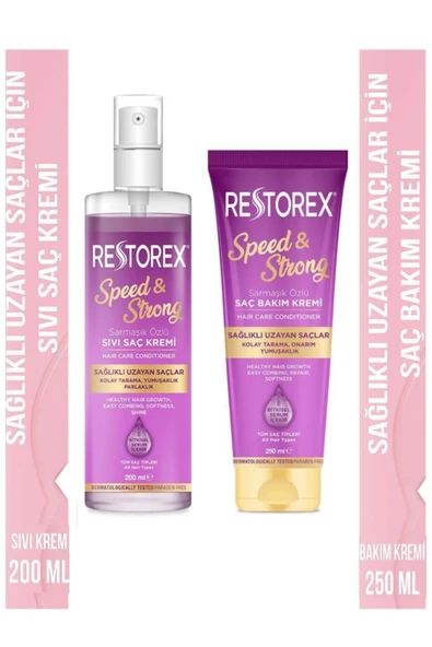 Restorex Restorex Speed Strong Sıvı Saç Kremi 200 Ml&krem 250 Ml ürün görseli 1