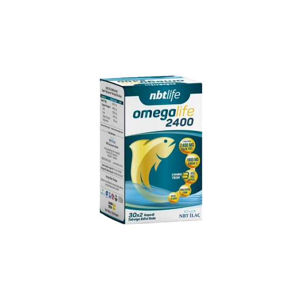 Omegalife 2400 Balık Yağı İçeren Takviye Edici Gıda 30X2 Kapsül ürün görseli 1