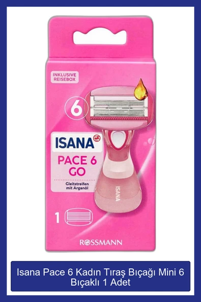 ISANA ISANA Pace 6 Kadın Tıraş Bıçağı Mini 6 Bıçaklı 1 Adet ürün görseli 1