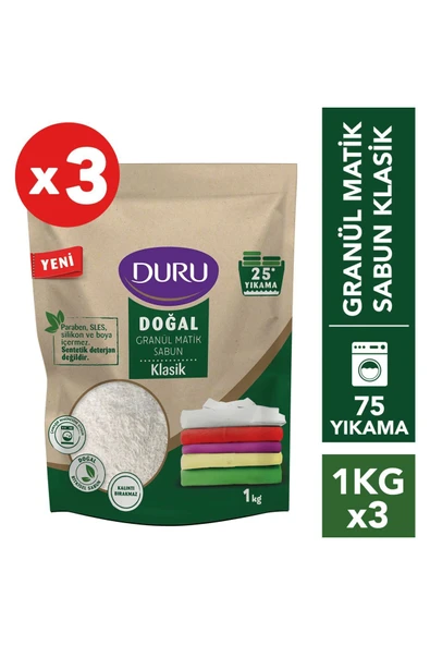 Duru Duru Granül Matik Sabun Klasik 1 Kg X 3 Adet ürün görseli 1