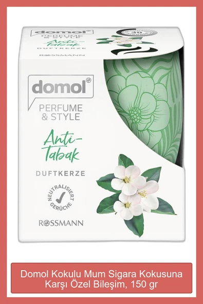 DOMOL DOMOL Kokulu Mum Sigara Kokusuna Karşı Özel Bileşim, 150 gr ürün görseli 1