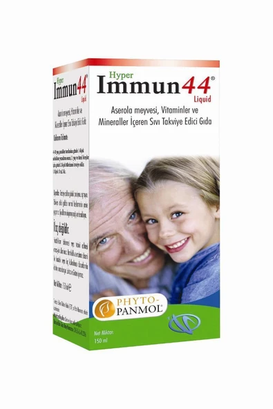 Hyper Immun44 Aserola Meyvesi, Vitaminler ve Mineraller İçeren Takviye Edici Gıda 150 ml ürün görseli 1