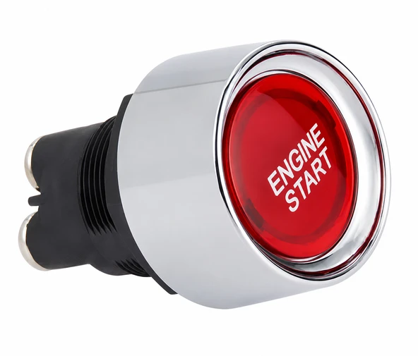 Mega Oto Market Universal Araç Start Stop Butonu Kırmızı LED Işıklı Engine Start Düğmesi ürün görseli 1