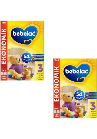 Bebelac 3 Devam Sütü 800 G 2 Adet ürün görseli 1