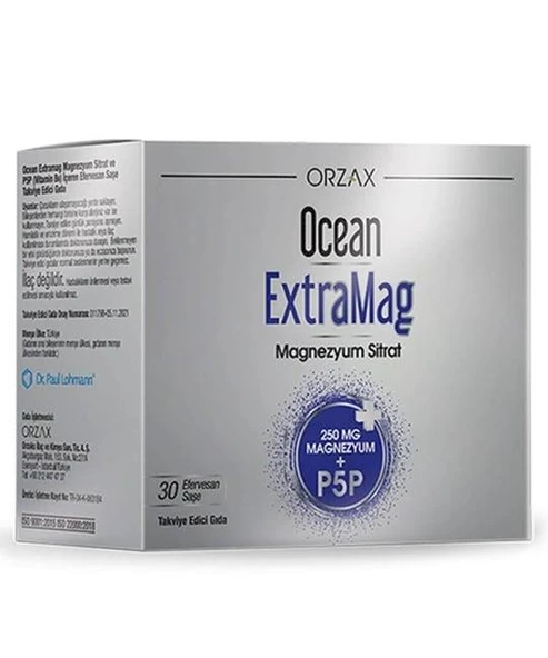 Ocean Extramag 250 Magnezyum Sitrat + P5P 30 Saşe ürün görseli 1