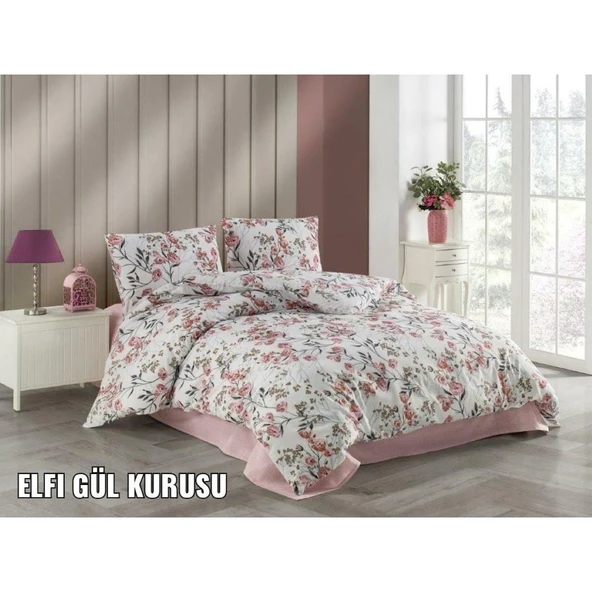 KRİSTAL TERRY COTTON NEVRESİM TAKIMI ELFİ GÜLKURUSU ÇİFT KİŞİLİK ürün görseli 1