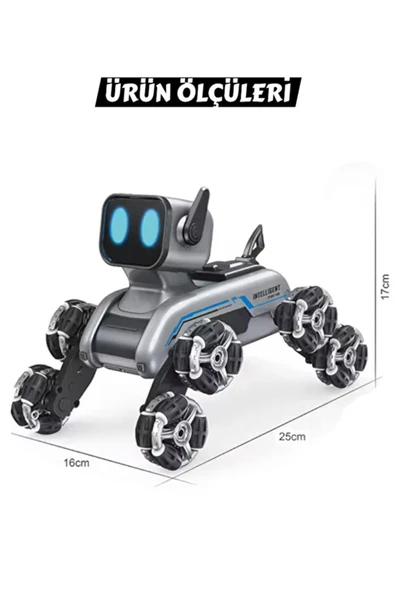 JIN-2950 ROBOT KÖPEK BİLEKTEN KONT 2 4G 8 TEKER MÜZİKLİ VE LED IŞIKLI ürün görseli 1