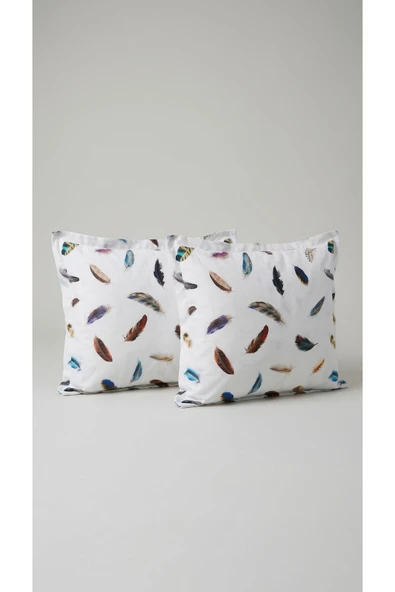 Motif Mağaza %100 Pamuk Saten 2'Li Oksford Yastık Kılıfı 50x70 cm (Kulakçıklı Yastık Kılıfı)  Beyaz 50 x 70 ürün görseli 1