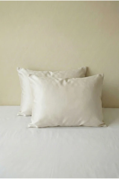 Motif Mağaza 2'li Yastık Kılıfı | %100 Pamuk Saten | 50x70 cm  Kırık Beyaz 50 x 70 ürün görseli 1