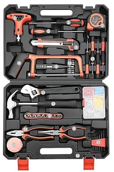 Zhltools 105 Parça Profesyonel Çantalı El Aletleri Seti - Resim 5