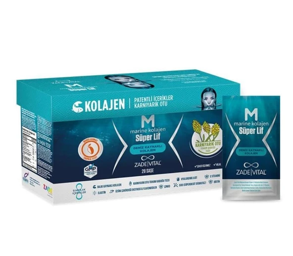 Zade Vital Süper Lif Marine Kolajen 28 Saşe ürün görseli 1