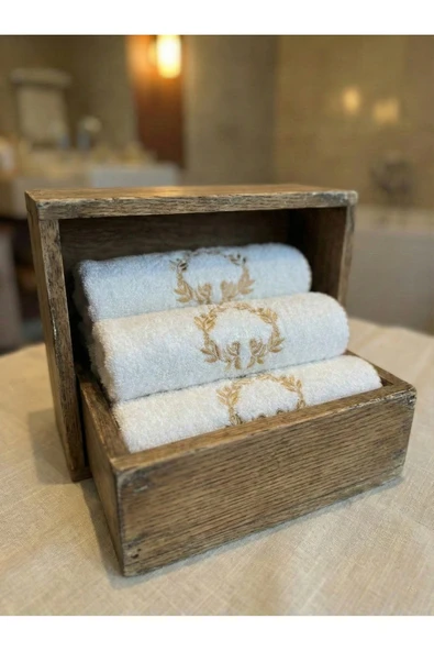 Motif Mağaza 3'Lü Set Mutfak ve El/Yüz Havlusu 30x50 cm %100 PAMUK  Altın Sarısı 30 x 50 ürün görseli 1