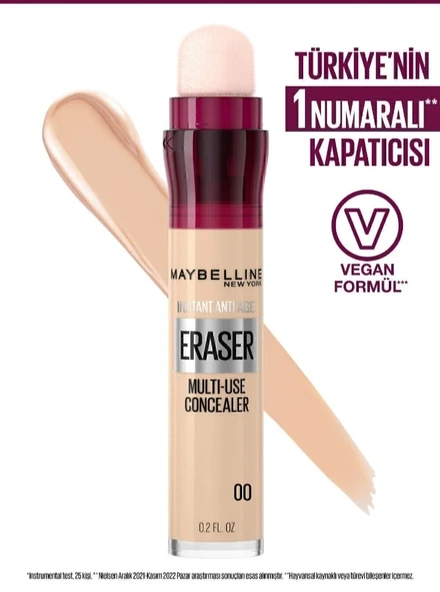 Maybelline New York Instant Eraser Anti Age Kapatıcı No: 00 Ivory ürün görseli 1
