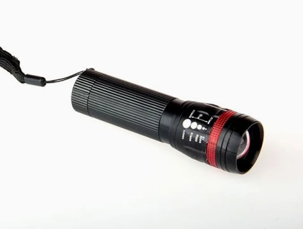 Power Ledli ve Zoomlu 2 Km Menzilli Alüminyum El Feneri ürün görseli 1