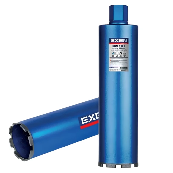 EXEN EKU 1102 - 102x550 mm Elmas Karot Ucu (Sulu Kesim) ürün görseli 1
