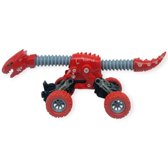 Uzayan Dinazor Arabalar 18 cm - Kırmızı - 1 ADET - Resim 5