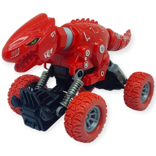Uzayan Dinazor Arabalar 18 cm - Kırmızı - 1 ADET - Resim 2