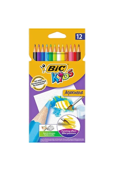 Bic Bıc Kids Aquacouleur Kuru Sulu Boya Kalemi 12'li Kutu ürün görseli 1