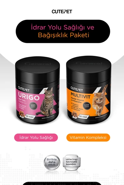 Kedi İdrar Yolu Sağlığı ve Bağışıklık Paketi ürün görseli 1