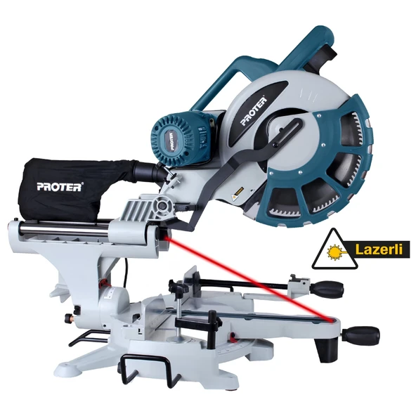 Proter PR 305 RADİAL 305 MM 2000 W KIZAKLI GÖNYE KESME MAKİNASI ürün görseli 1