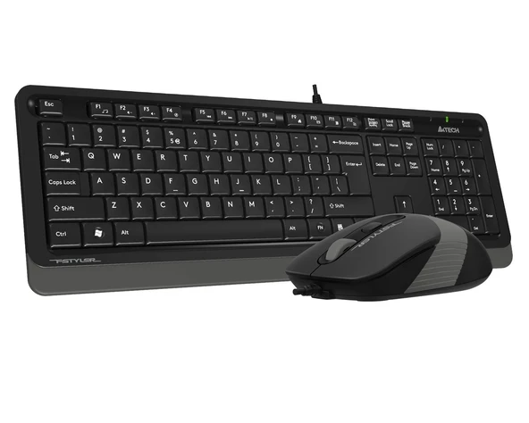 A4-Tech Kablolu Set Gri (F1010-G) - Resim 3