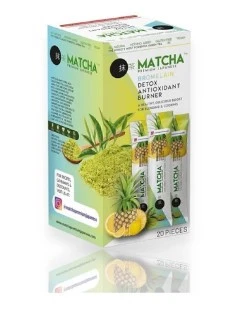 BİLGE İLAÇ MATCHA PREMİUM JAPANESE MATCHA & BROMELAİN LİMON AROMALI DETOX BURNER FORM ÇAYI 1 KUTU ürün görseli 1