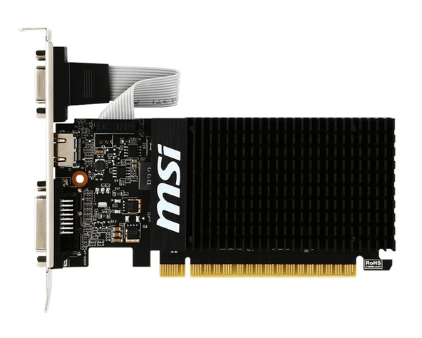 MSI GeForce GT 710 2GB 2GD3H D3 64Bit Low Profile - Resim 2