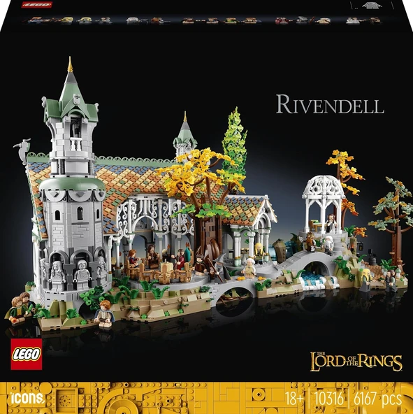 LEGO 10316 Icons Yüzüklerin Efendisi: Rıvendell ürün görseli 1