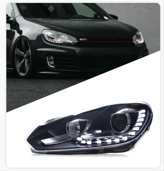 vw golf 6 2010.2011 uyumlu 15 ledli far ürün görseli 1
