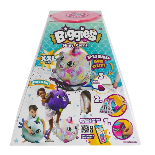 72292 Peluş Biggies Shinycorns Rainbow Unicorn Size XXL ürün görseli 1