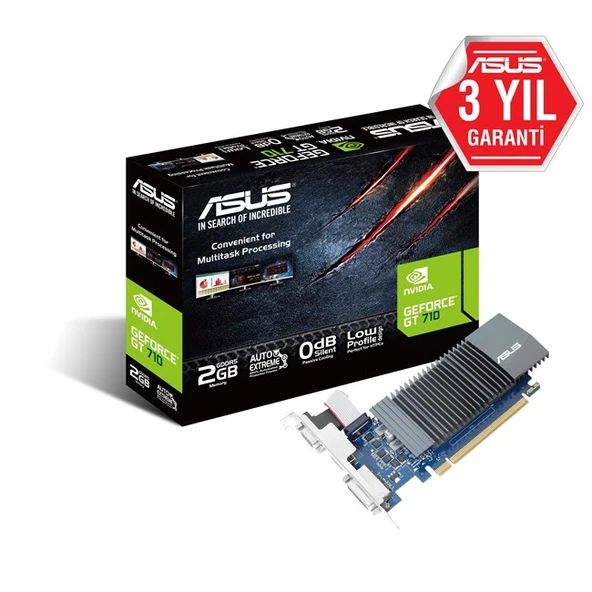 Asus GeForce GT710-SL 2GB Evo DDR5 64Bit LP ürün görseli 1
