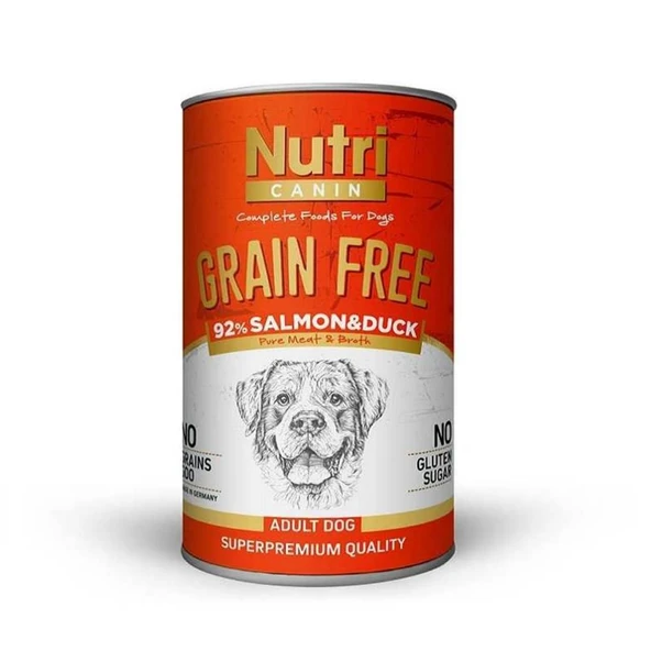 Nutri Canine Tahılsız Somonlu Ördekli Köpek Konservesi 400 Gr ürün görseli 1