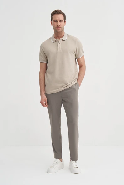 Cazador Erkek Bej Polo Yaka Tshirt 42470 ürün görseli 1