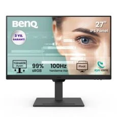 27" IPS 100Hz HDMI+DP 2Wx2 Hoparlör Ergonomik Pivot Eye Care FHD Monitör ürün görseli 1