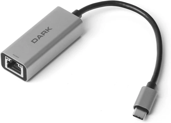 Dark Type-C to Gigabit Ethernet Adaptörü ürün görseli 1