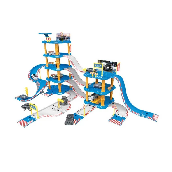 Maxx Wheels 4 Katlı Polis Garaj Seti 100 Parça - Resim 3