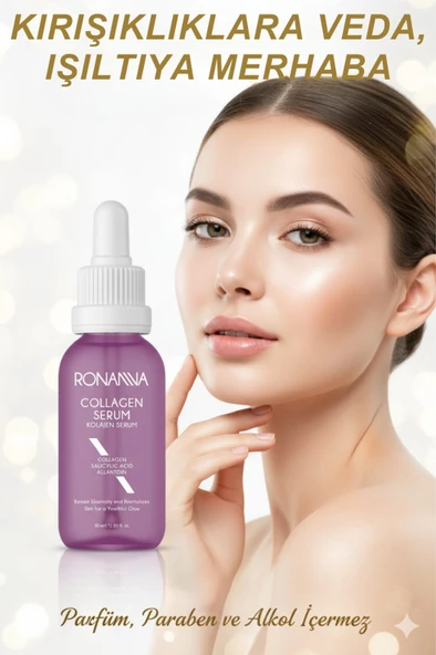 Ronanna Kolajen Serum Cilt Sıkılaştırıcı Kırışıklık Karşıtı Anti Aging Yoğun Nemlendirici Yüz Serumu 30 Ml ürün görseli 1
