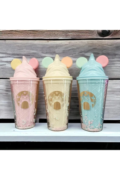 OKFİS Quokka Life Unicorn Ice Cream Milkshake Bardağı 450 Ml ürün görseli 1