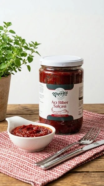 Kb KÖYCEĞİZ YÖRESEL ACI BİBER SALÇASI 600 G ürün görseli 1