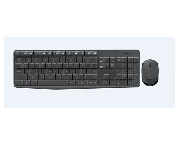 Logitech MK235 Kablosuz Set Siyah (920-007925) ürün görseli 1